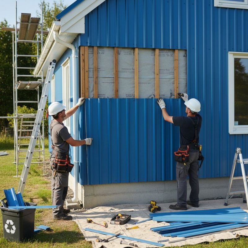 Metal Barn Siding Installation